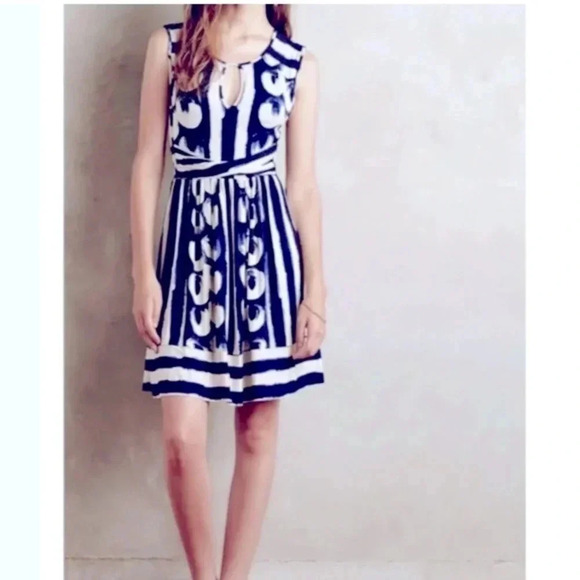 ANTHROPOLOGIE MAEVE Women’s Navy Marin Jersey Dress size XS - Picture 2 of 5